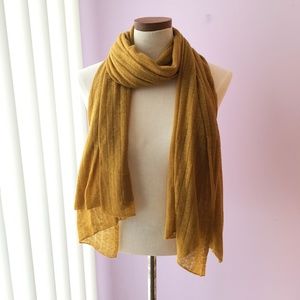 Anthropologie Soft Gold Scarf